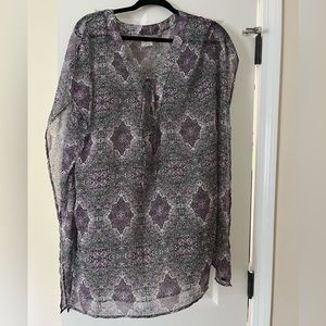 Purple printed O’Neill swim coverup